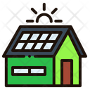Solar Panel House  Icon