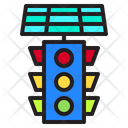 Solar Traffic Light Icon