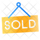 Sold Sign Label Icon