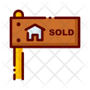 Sold Property Sold Sold Signbard Icon
