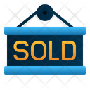 Sold Signage Label Icon