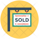 Sold Sign Hanging Icon