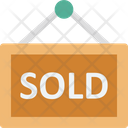 Sold Signboard Sold Hanging Sign Icon