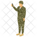Soldier Military Person Fighter Icon