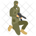 Fighting Soldier Military Person Fighter Icon