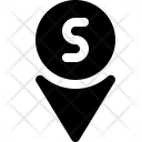 South Direction Location Icon