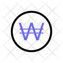 South korean won Icon