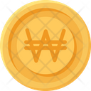 South Korean Won Coin Icon