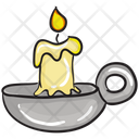 Spa Candle Light Stand Candle Light Icon