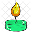 Spa Candle Light Stand Candle Light Icon