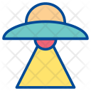 Spaceship Alien Planet Icon