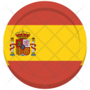 Spain Flag Circle Icon
