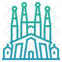 Spain Temple Expiatori Dela Sagrada Familia Barcelona Icon