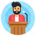 Orator Speech Lecture Icon