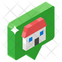 Speech Bubble Home Chat Home Communication Icon