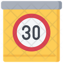 Speed Limit Sign Policing Icon