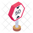 Speed Limit Board Speed Reduce Board Speed Sign Board Icon