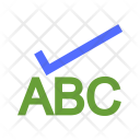 Spelling Check Text Icon