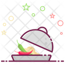 Spicy Food Food Cloche Lid Icon
