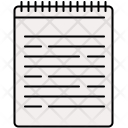 Bound Document Spiral Icon