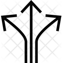 Arrow Split Split Arrow Directions Icon