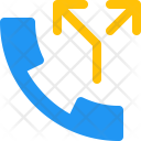 Split Call Phone Icon