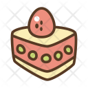 Sponge Cake Cherry Icon