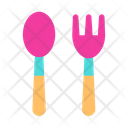 Baby Fork Baby Spoon Feeding Spoon Icon