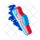 Sportive Sneaker Speed Icon
