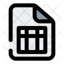 Spreadsheet file Icon
