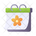 Spring Calendar Flower Icon