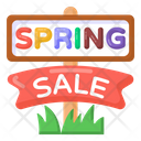 Spring Sale Sign  Icon