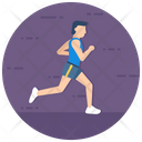 Sprint Athlete Runner Icon