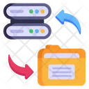 SQL Backup Icon - Download in Colored Outline Style