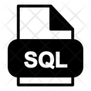 Sql File Icon - Download in Glyph Style