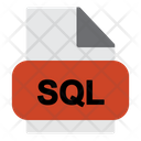 Sql File Icon - Download in Flat Style