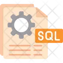 Sql File Icon - Download in Flat Style