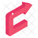 Square Curved Arrow Icon