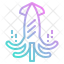 Squid Food Grill Icon