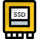 Ssd Card Solid Icon