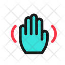Stabilization Hand Gesture Icon