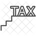Staircase Tax Tariff Tax Payable Icon