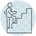 Business Stairs Successful Icon
