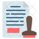Stamp Document Icon