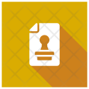 Stamp File File Approved Icon