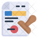 Stamp Paper Stamp Document Agreement Icon