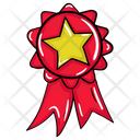 Star Badge Ribbon Badge Fabric Badge Icon