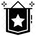 Star Banner Ribbon Mark Icon
