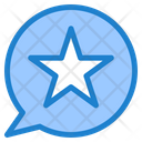 Star Chat Speech Chat Bubbles Chat Icon