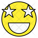 Stars Eyes Emoji Icon